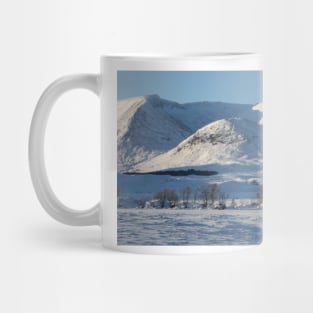 snow covered Black Mount (8161 ) , the Highlands , Scotland Mug